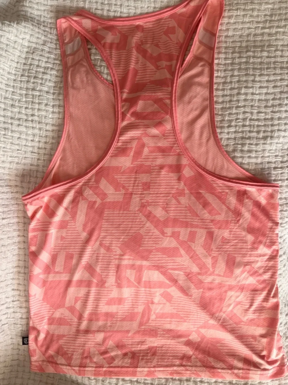 Pink Timoteo Geometric Racerback Tank Top - Picture 4 of 4